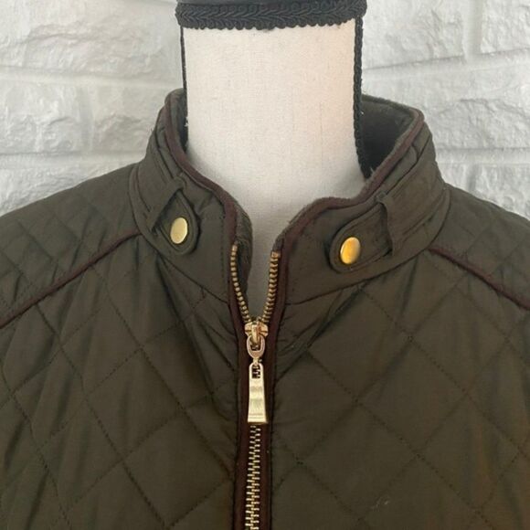 Quilted Hunter/Army Green Jacket - Picture 5 of 6